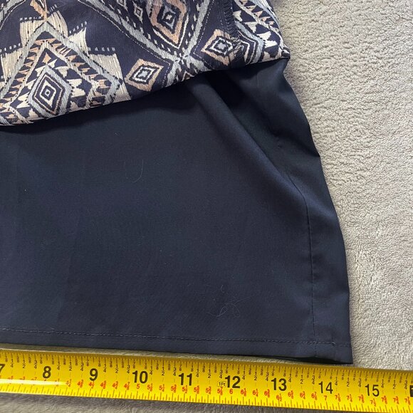 Vince Camuto Navy Abstract Sleeveless Wide Leg Jumpsuit - Picture 13 of 13